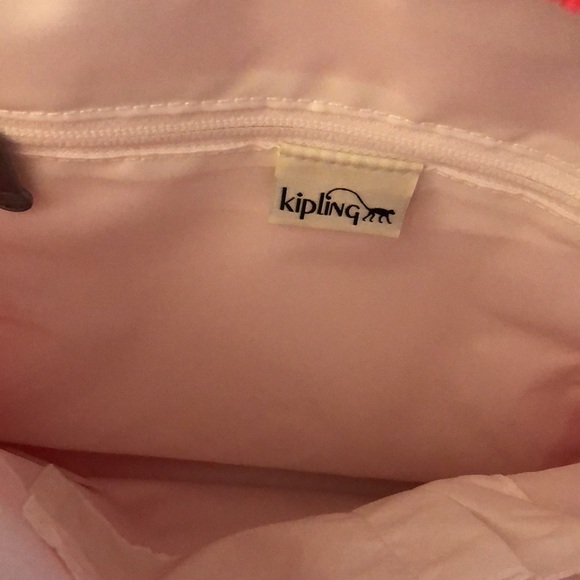 Kipling Ferris Nylon Backpack Flashy Pink WB With Faux Fur Monkey Keychain NWT - Picture 11 of 16